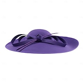 halpa Juhlapäähineet-Juhlahatut Kaksoiskerros Kankainen Bowler  Klokki Hattu Sinamay Hattu Kentucky Hevoskilpailu Naisten Päivä Melbourne Cup Ylellinen Vintage Rusetilla Päänkoriste Kantaessa vaatteet vaikuttamaan