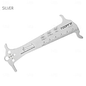 cheap Hand Tools-Bicycle Chain Wear Indicator Ruler Repair Tool Stainless Steel Mountain Road Bike Chain Gauge Measurement Checker Screw Diameter