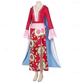 ieftine Anime Costume-Aventurier oceanic Pirat cu pălărie de paie Anime Ținute Mascaradă Costume Cosplay Halloween Expoziție de Anime Costum Pentru Pentru femei Adulți