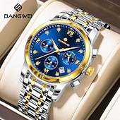 cheap Quartz Watches-LIGE Men Quartz Watch Minimalist Luminous Stainless Steel Watch