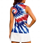 tanie Koszula damska-250. rocznica powstania Ameryki Dzień Niepodległości Damskie Flagi Koszulka treningowa Koszula Koszulka sportowa Koszulka polo Bez rękawów Sportowy UPF50+ Odporny na UV Trener Taniec Ochrona UV