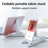 cheap Jewelry &amp; Cosmetic Storage-Portable Foldable Universal Folding Tablet Holder, 180-degree Free Rotation Phone Holder, Equipped With Anti-slip Sponge on the Bottom, Perfect for Both Studying And Enjoying TV Shows