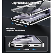 tanie 2026 Samsung Galaxy S26 Seria-telefon Kılıf Na Samsung Galaxy S26 S26 Plus S26 Ultra Obudowa z adsorpcją magnetyczną Krystalicznie czyste Smukła obudowa Odpianane i ochraniacz ekranu Lustro Stop aluminium