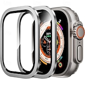 abordables Protectores de pantalla para relojes inteligentes-[Paquete de 4] Reloj Protector de pantalla Compatible con Apple Watch Ultra 49mm Cobertura máxima sensible al tacto Alta definición clara Vidrio Templado Accesorios Reloj