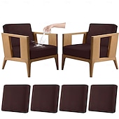 voordelige Patio Kussenshoes-4 stuks stretch kussenhoezen voor buiten, 100% waterdicht, vervangende hoezen voor tuinbanken en -sofa's, wasbare en herbruikbare meubelbeschermers.