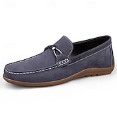 billiga Casual loafers-Herrbruna mockaloafers slip-on, vardagliga finskor, mjuka och bekväma mockasiner för vardagsbruk, bilkörning, resor, kontor, helgkläder och avslappnad smart casual-stil