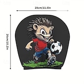 olcso 250. évforduló-2 db rajzfilmfigura, focimeccs mintás fejtámla huzat autóba, belső dekoráció, rugalmas kialakítás, univerzális illeszkedés, alkalmas napi ingázásra és családi kirándulásokra, tökéletes szórakoztató