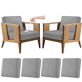 voordelige Patio Kussenshoes-4 stuks stretch kussenhoezen voor buiten, 100% waterdicht, vervangende hoezen voor tuinbanken en -sofa's, wasbare en herbruikbare meubelbeschermers.