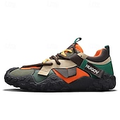 tanie Casualowe sneakersy-męskie buty sportowe typu adventure trail z wielokolorowymi paskami, oddychające i wytrzymałe, idealne na piesze wędrówki, sporty na świeżym powietrzu i do codziennego użytku