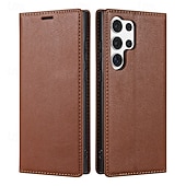 cheap 2026 Samsung Galaxy S26 Series-Phone Case For Samsung Galaxy S26 S26 Plus S26 Ultra Wallet Case Flip Cover Magnetic Full Body Protective Kickstand Retro PU Leather
