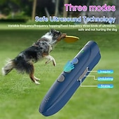 abordables Adiestramiento y comportamiento de perros-Dispositivo portátil de control de ladridos para perros con carga USB, disuasorio para el entrenamiento de mascotas.