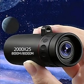 economico Telemetri e telescopi-Telescopio monoculare ad alta potenza 2000x25 con adattatore per smartphone, monoculare tascabile compatto e impermeabile per adulti e bambini, ideale per birdwatching, caccia, campeggio, viaggi e
