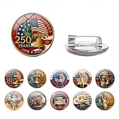 olcso Az Egyesült Államok 250. évfordulója-10 db-os amerikai 250. évfordulós bross kitűző, évfordulós hajtóka kitűző, 1776-2026 július negyedik függetlenségi napja, hazafias kiegészítők férfiaknak és nőknek