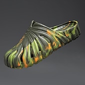 cheap Casual Sandals-Men's Camouflage Slip-On Poolside Shoes – Lightweight, Flexible, Non-Slip, Ideal for Beach Vacation, Resort and Casual Outdoor Wear