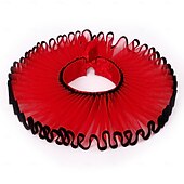 baratos Acessórios e mais-Rococó Vitoriano Renascentista Gola de babados elizabetana Nobre Mulher nobre Fantasia Unisexo Dia Das Bruxas Carnaval Espetáculo LARP Ren Faire Adulto Colar