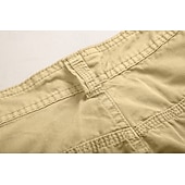 voordelige Klassiek-Voor heren Cargoshorts Korte broek Wandelshorts Zak Effen Comfort Draagbaar Kuitlengte Werk Casual Dagelijks Modieus Streetwear Leger groen Zwart