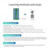cheap Smart Switch-DC12V 24V 18CH Wireless Remote Control Switches Learning Code Relay Receiver 10A Relay 433mhz
