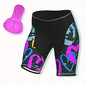 Χαμηλού Κόστους Γυναικεία παντελόνια, σορτς &amp; φούστες-Γυναικεία Καρδιά Σορτς ποδηλασίας Ποδήλατο Κοντά Παντελονάκια Παντελόνια Ποδηλασία Βουνού Ποδηλασία Δρόμου Αθλητισμός 3D Pad Γρήγορο Στέγνωμα Moale Αντανακλαστικές Λωρίδες Ροζ Σκούρο μωβ Σπαντέξ Ρούχα