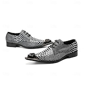 economico Scarpe Eleganti Elementari-Per uomo Moda Matrimonio Pelle Pelle Pieno Fiore Italiana Confortevole Antiscivolo Allacciatura Nero Primavera Autunno Tutte le stagioni