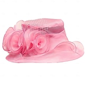 economico Fascinatori &amp; Cappelli-Derby Cappello Cappello da chiesa Cappello Kentucky Derby Gentildonna Nobildonna Costume Per donna Derby Ascot Festival delle corse di cavalli Adulti Cappello Primavera &amp; Estate