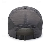 billiga Kepsar, Hattar och Visir-Basebollkeps Löparmössa Solhatt Unisex Holk Joggingkeps Grafisk Klassisk Solskydd Vindtät Värmeavledning för Tennis Baseboll Löpning Sommar Vår Mörkgrå Svart Vit