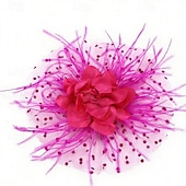 Χαμηλού Κόστους Φασινάτορες-Γοητευτικά Φτερό Γάμου Γενέθλια Βίντατζ χαριτωμένο στυλ Ρετρό Με Φτερό Ακουστικό Καπέλα