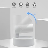 billige Puck lys-Trådløs LED-spotlight med berøringssensor, LED-vegglampe med USB-ladbar funksjon for belysning på soverommet i korridoren og galleriet.