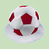voordelige Wereld Voetbalwedstrijd 2026-Pluche voetbalmuts voor fans van het WK voetbal, grappige voetbalpet, fanaccessoires voor wedstrijddagen en sportfeestjes, aanmoedigingsrekwisieten voor in het stadion.