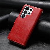 cheap 2026 Samsung Galaxy S26 Series-Phone Case For Samsung Galaxy S26 S26 Plus S26 Ultra Wallet Case Flip Cover with Wrist Strap Kickstand Retro TPU PU Leather