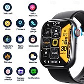 baratos Seleções de Valor-F57 Relógio inteligente 1.91 polegada Relógio inteligente Bluetooth Podômetro Aviso de Chamada Monitor de Atividade Compatível com Android iOS Unisexo Suspensão Longa Chamadas com Mão Livre