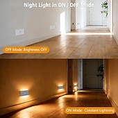 cheap Sensor Night Lights-2/4 Packs Stair Lights Indoor, RGB &amp; Warm White Motion Sensor Night Light, Color Changing Motion Sensor Light Indoor, Rechargeable Night Light for Stair,Hallway, Bathroom, Cabinet, Closet, Kitchen