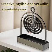 cheap Sculptures-2PCS Metal Mosquito Coil Holders, Hanging Incense Burner Stand for Mosquito Repellent Coils, Decorative Coil Holder for Living Room, Bedroom, Patio, Balcony, Outdoor Camping