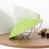 billige Fascinatorer-fascinators polyester Bryllup Bursdag Elegant søt stil Med Sløyfe Tyll Hodeplagg Hodeplagg