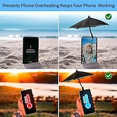 preiswerte Heizen und Kühlen-Biegsame Handy-Sonnenblende, Mini-Sonnenblende für Outdoor-Aktivitäten, schützt das Handy vor Sonne und Regen, verhindert Blendung und Spiegelungen beim Fotografieren, einfach zu bedienen, kein
