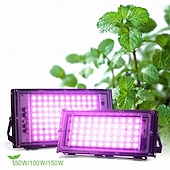 Недорогие Освещение для роста растений-Полноспектральный светодиодный фитолампа для растений, лампа для рассады суккулентов, овощей, теплица. &amp;Садовое дополнительное освещение для растений, 50/100/200/500 Вт, вилка