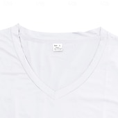 billiga grundläggande t-shirts-Herr T-shirt T-tröja Kortärmad V-hals Sommar Vår Slät Designer Grundläggande Modernt Modernt 3 st Ledigt Semester Gata 8# 9# 4# Topp t-shirt för män