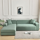 voordelige Bankhoes-Waterdichte bankhoes met wafelstructuur, elastische bankovertrek voor 1/2/3/4-zitsbanken, L-vormige hoekbanken en andere meubelbeschermers.