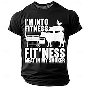  Hombre Argot divertido Camiseta Manga Corta Camiseta Impresión 3D Cuello Barco Camisa Moda Diario Diario Calle Brezo de pomelo Rojo Verano Primavera Ropa S M L XL XXL XXXL