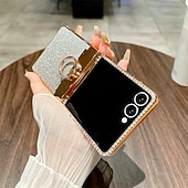 levne Pouzdra pro Samsung-telefon Carcasă Pro Samsung Galaxy Z Flip 7 Z Flip 7 FE Z Flip 6 Z Flip 5 Z Flip 4 Z Flip 3 Zábavné Držák na prsteny Komiks Kov ABS