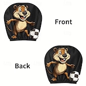 olcso 250. évforduló-2 db rajzfilmfigura, focimeccs mintás fejtámla huzat autóba, belső dekoráció, rugalmas kialakítás, univerzális illeszkedés, alkalmas napi ingázásra és családi kirándulásokra, tökéletes szórakoztató