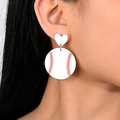  Partido Mundial de Fútbol 2026 Pendientes Fútbol Futbol Uso Diario Adulto Unisexo Casual Partido Disfrazarse