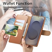 cheap 2026 Samsung Galaxy S26 Series-Phone Case For Samsung Galaxy S26 Ultra Plus S25 Ultra Plus S25 Edge S24 Plus Wallet Case with Stand Holder Full Body Protective Shockproof TPU PU Leather