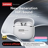 ieftine Căști Wireless-Căști intraauriculare Lenovo, căști cu cip Bluetooth 6.0 și carcasă de încărcare, 30 de ore de redare, audio spațial captivant la 360° cu sunet panoramic 3D, căști intraauriculare pentru jocuri,