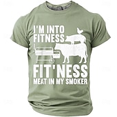  Hombre Argot divertido Camiseta Manga Corta Camiseta Impresión 3D Cuello Barco Camisa Moda Diario Diario Calle Brezo de pomelo Rojo Verano Primavera Ropa S M L XL XXL XXXL