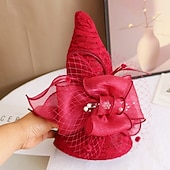 ieftine pălării de petrecere-Palarie Poliester Nuntă Zi de Naștere Elegant Epocă Drăguţ Cu Dantelă Diadema Articole Pentru Cap