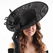 billige Fascinatorer-fascinators polyester Bryllup Bursdag Elegant søt stil Med Fjær Hodeplagg Hodeplagg