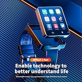 cheap Smartwatch-LOKMAT APPLLP 2 MAX Smart Watch 2.64 inch 4G LTE Cellular Smartwatch Phone Pedometer Call Reminder Alarm Clock Compatible with Null Unisex GPS Hands-Free Calls Media Control IPX-4 57mm Watch Case