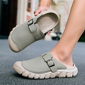 economico sandali da esterno-Sneakers casual da uomo verdi senza lacci: scarpe leggere e traspiranti, ideali per passeggiate all'aperto, viaggi e per tutti i giorni.