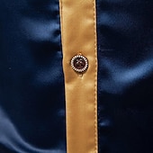 baratos Camisas de cetim masculinas-Homens Camisa Social Blusa de cetim Saia camisa de botão Camisa de formatura Côr Sólida Casamento Formal Preto Branco Vinho Azul Marinha Manga Longa Aberto para a Lateral Todas as Estações Roupa