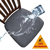 economico Copertura per sedia-Fodere impermeabili ed elasticizzate per cuscini di divano e poltrona, in tessuto jacquard di pile di mais, con cinghie elastiche, antiscivolo, confezione da 2, 4 o 6 pezzi.